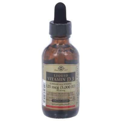 Solgar Vit D3.5000iu - 2 OZ - Image 3