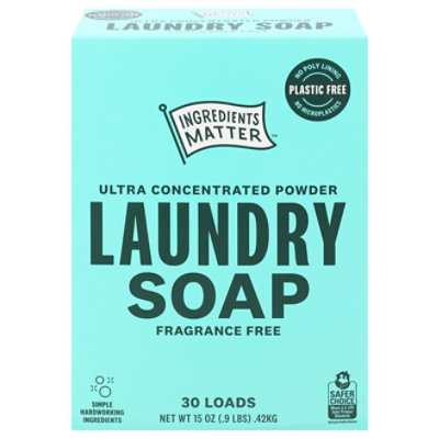 Ingredients Matter Laundry Powder Fragrance Free - 15 OZ - Image 2
