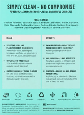 Ingredients Matter Laundry Powder Fragrance Free - 15 OZ - Image 4