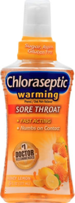Chloraseptic Sore Throat Spray Warming Honey Lemon 6 Oz - 3 Pack - 6 OZ - Image 2