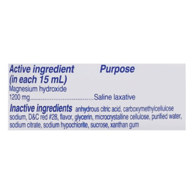 Phillips Milk of Magnesia Wild Cherry Overnight Relief Saline Laxative -  26 Fl. Oz. - Image 4