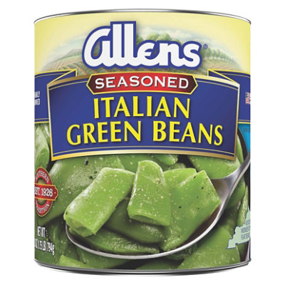 Allens Seasoned Italian Green Beans Can - 28 Oz - Image 1