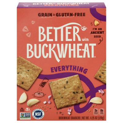 Better With Buckwheat Everything Crackers - 4.25 Oz - Image 2