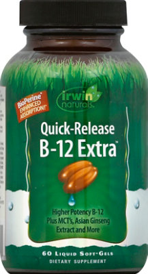 Irwin Naturals Quick-release B-12 Extra - 60 CT - Image 2