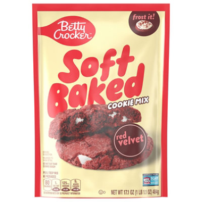 Betty Crocker Soft Baked Red Velvet Cookie Mix - 17.1 OZ - Image 1