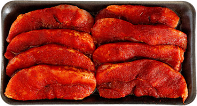 Pork Sirloin Chop Boneless Seasoned Valu Pack - LB - Image 1