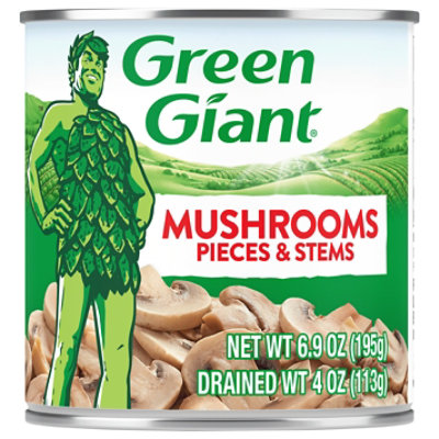 Green Giant Mushrooms Pieces & Stems Can - 4 OZ - Image 1