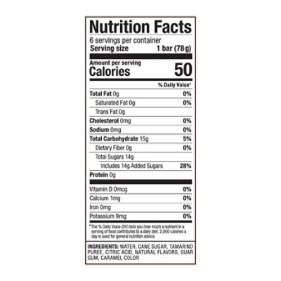 La Michoacana Jarritos Tamarindo Fruit Ice Bars - 6 Count - Image 4