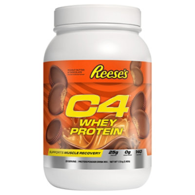 C4 Muscle Recovery Reeses Whey Protein Oiwder Drink Mix - 2.4 Lbs - Image 2