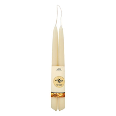 Big Deeper Wax Works Pure  Beeswax Taper Candles 12 Inch - Each - Image 3
