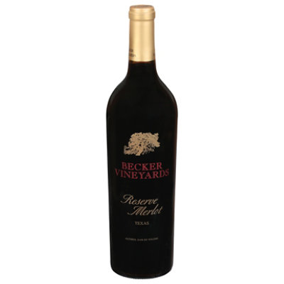 Becker Vineyards Reserve Merlot Wine - 750 Ml - Image 3