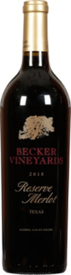 Becker Vineyards Reserve Merlot Wine - 750 Ml - Image 2