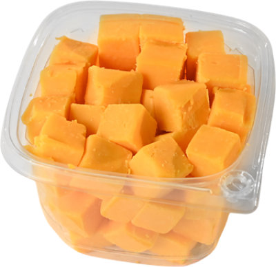 Cubed Mild Cheddar Cheese Board - LB - Image 1