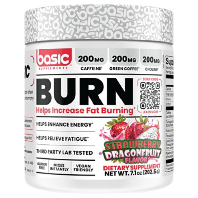 Basic Supps Burn Strwbry Drgnfrt - 7.1 OZ - Image 2