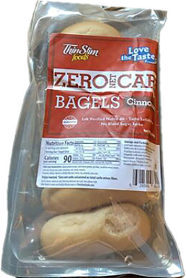 Thins Slim Foods Cinnamon Bagels - 12 Oz. - Image 1