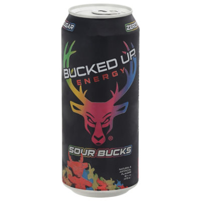 Bucked Up Sour Bucks Zero Sugar Energy Drink - 16 Fl. Oz. - Image 2
