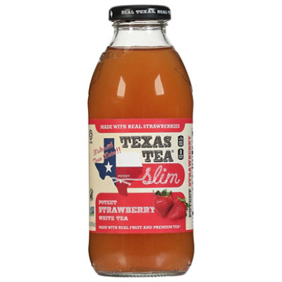 Texas Tea White Strawberry Tea - 16 Fl. Oz. - Image 1