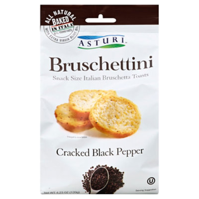 Asturi Bruschettini Cracked Black Pepper - 4.23 OZ - Image 1