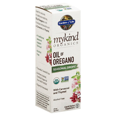 Garden Of Life Mykind Organics Oil Of Oregano Seasonal Drops - 1 OZ - Image 1