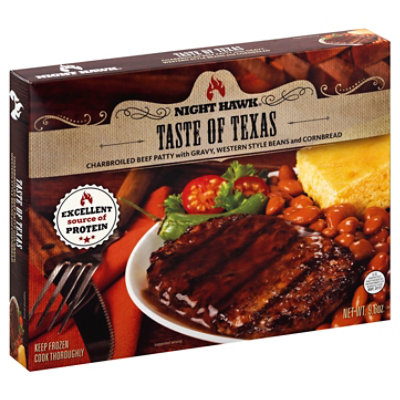 Nigh Hawk Taste Of Texas Charboiled Beef Patty Meal - 9.6 Oz - Image 1
