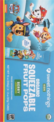 Sweet Nothings Smoothie Paw Patrol Berry Lemonade Fruit Pops - 6 Count - Image 5