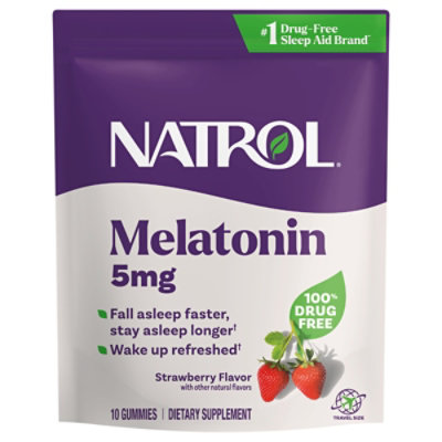 Melatonin Gummy 5mg Pouch - 10 CT - Image 2