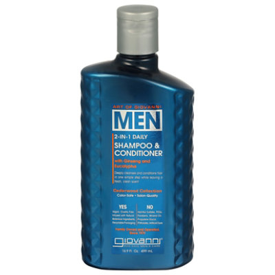 Giovanni Cosmetics Shampoo Conditioner Men Cedarwood - 16.9 OZ - Image 3