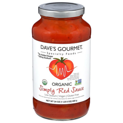 Dave's Gourmet Organic Simply Red Sauce - 24 Oz - Image 1