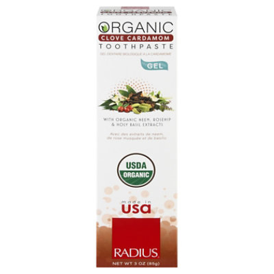 Radius Toothpaste Clove Cardamom Organic - 3 OZ - Image 3