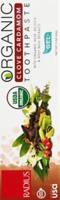 Radius Toothpaste Clove Cardamom Organic - 3 OZ - Image 5
