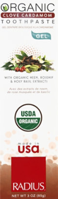 Radius Toothpaste Clove Cardamom Organic - 3 OZ - Image 2
