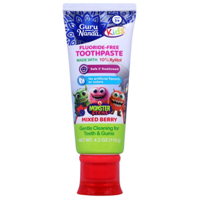 Gurunanda Toothpaste Kids Mixed Berry - 4.2 OZ - Image 1