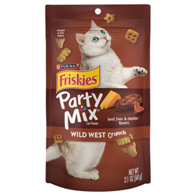 Purina Friskies Party Mix Wild West Crunch Cat Treats - 2.1 Oz - Image 1