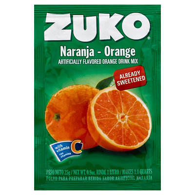 Zuko Naranja Orange Flavor Drink Mix - 0.9 Oz - Image 1