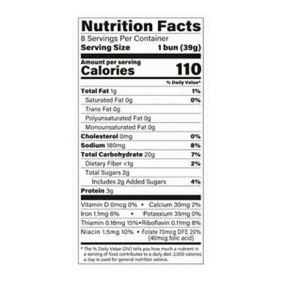 Old Home Buns 8 count - 12 Oz - Image 3