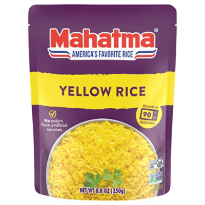 Mahatma Yellow Rice Ready to Heat 90 Seconds Gluten Free Microwaveable Rice - 8.8 Oz - Image 1