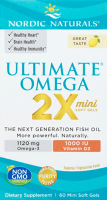 Nordic Ultimate Omega 2x Mini D3 - 60 CT - Image 2