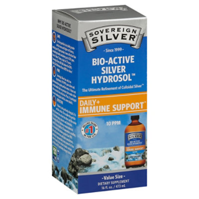 Sovereign Silver Bio-active Silver Hydrosol For Immune Support - 16 OZ - Image 1
