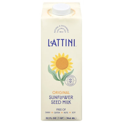 Lattini Original Vegan Sunflower Seed Milk Carton - 32 Oz - Image 1