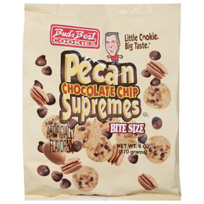 Bud's Best Pecan Chocolate Chip Supremes Bite Size Cookies - 6 Oz - Image 1