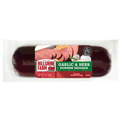 Hillshire Farm Garlic & Herb Summer Sausage - 12 Oz - Image 2
