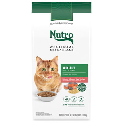 Nutro Clean Wholesome Essentials Salmon And Brown Rice Cad Food Dry - 3 LB - Image 2