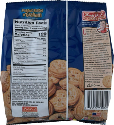 Bud's Best Peanut Butter n' Graham Bite Size Cookies - 6 Oz - Image 6