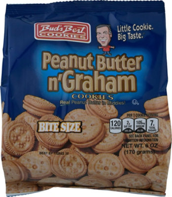 Bud's Best Peanut Butter n' Graham Bite Size Cookies - 6 Oz - Image 2