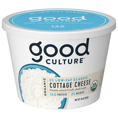 Good Culture Classic 2% Milk Fat Organic Cottage Cheese - 16 Oz - Image 1