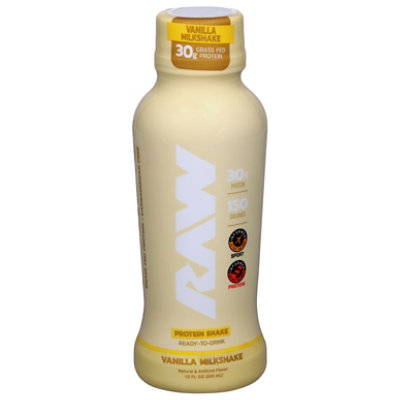 Raw Protein Vanilla Milkshake - 12 OZ - Image 1