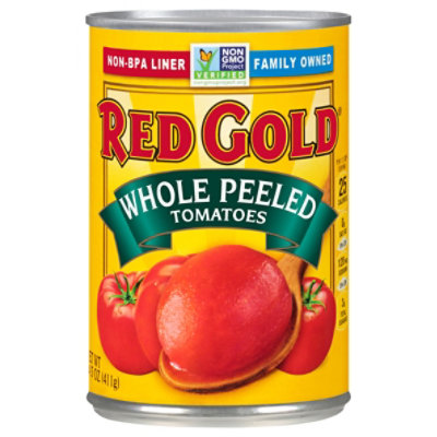 Red Gold 100% Natural Whole Peeled Tomatoes - 14.5 Oz