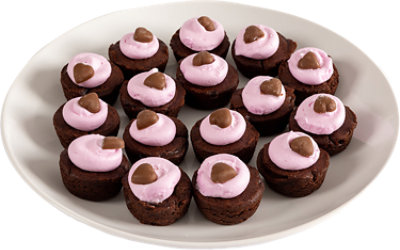 2-bite W/heart Brownie Bite Tray - EA - Image 1