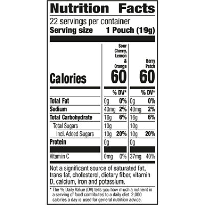 Annies Sweet & Sour Bunnies & Bats Fruit Flavored Snacks Variety Pack 22 Co - 15.4 OZ - Image 4