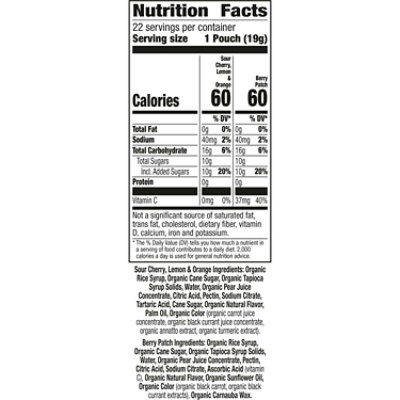 Annies Sweet & Sour Bunnies & Bats Fruit Flavored Snacks Variety Pack 22 Co - 15.4 OZ - Image 5